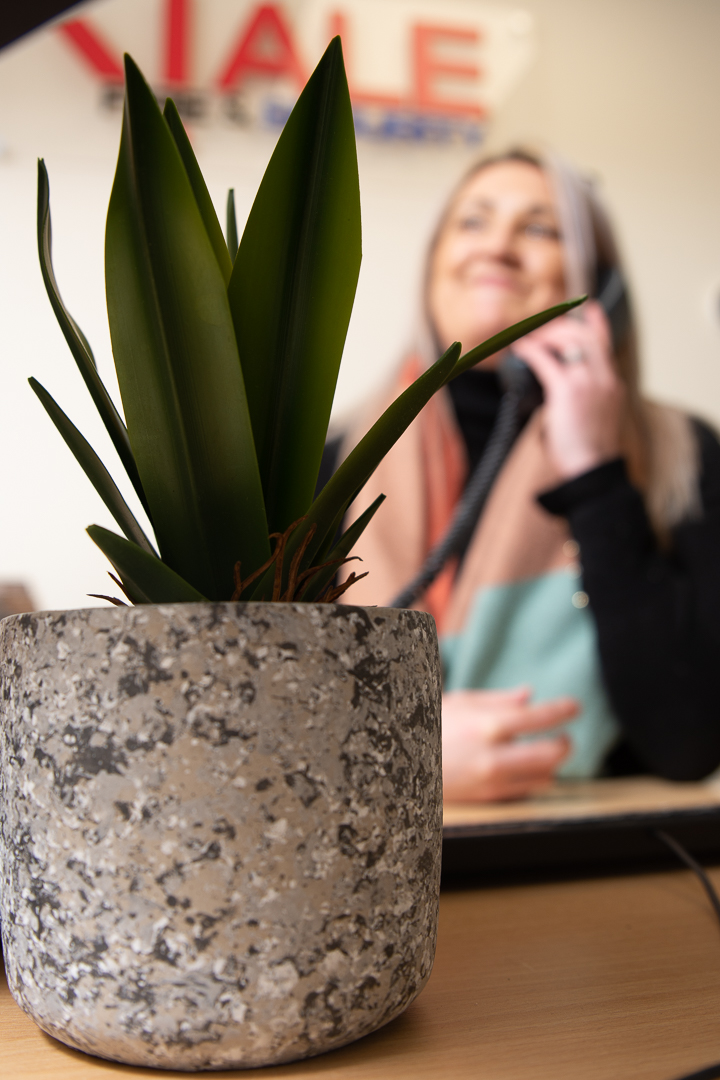 Team member speaking on the phone